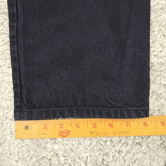 Lucky Brand Mens Black Dungarees 34 (Fits 31x33) Relaxed Tapered USA Vintage Fit - Picture 12 of 13